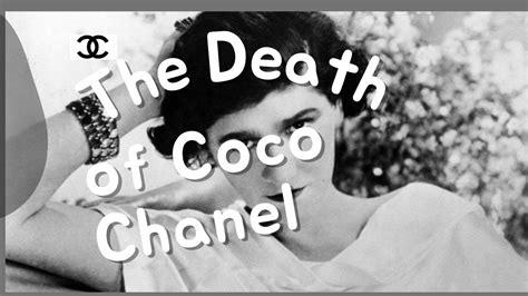 deces coco chanel|coco couturier death.